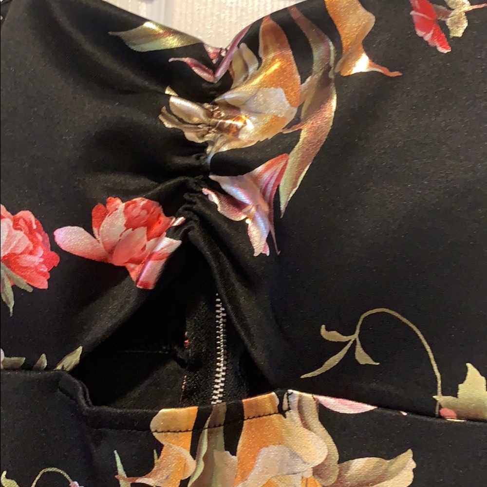 Black Floral Dress - Picture 7 of 7